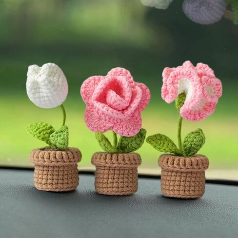 مجموعة كروشيه للمبتدئين، مجموعة زهور الحياكة DIY، مجموعة كروشيه للمبتدئين، مجموعة أدوات كروشيه للمبتدئين للبالغين (وردي) in Kuwait