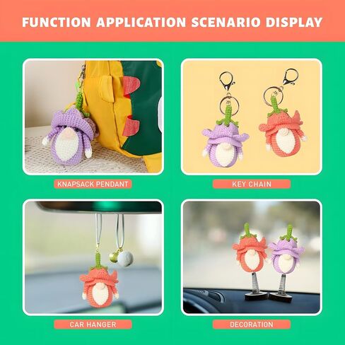 FOGJUOOT Crochet Kit for Beginners Adults Kids DIY Crochet Hook Kit with Step-by-Step Video Tutorials, 3Pcs Complete Crochet Set Includes Yarn, Crochet Starter Kit, Rudolph Faceless Dwarf in Saudi Arabia