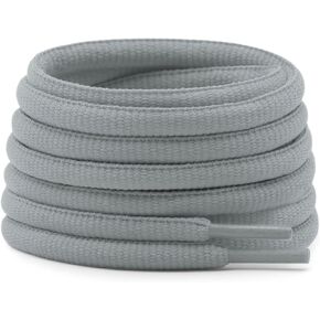 DELELE Oval Athletic Shoelaces Thick 4MM Half Round Shoe Laces Strings 2 Pair in Saudi Arabia