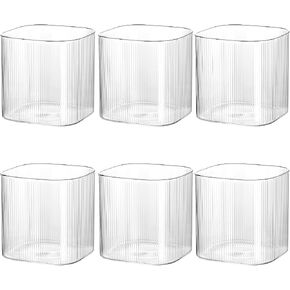 Square Glass Vase 4" x 4" x 4", Clear Flower Vases for Centerpieces, Square Glass Cube Vase Candle Holder for Wedding, Party, Home Office Decoration, Set of 6 in Saudi Arabia