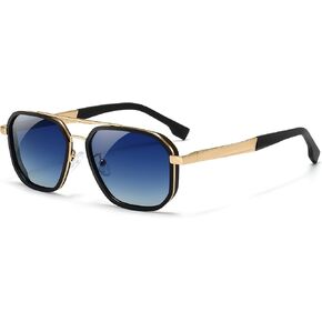 نظارات شمسية SUNGAIT Polygon Aviator للرجال طراز المدرسة القديمة قابلة للتعديل ومضادة للانزلاق وعدسات مستقطبة لقيادة الصيد in Kuwait