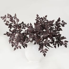 mizii 5 Pcs Artificial Cimicifuga Stems 36 in Burgundy Leaf Spray Plants Faux Greenery Branches Silk Leaves Fall Decoration for Centerpieces Vase Table Mantel Thanksgiving Halloween Decor in Saudi Arabia