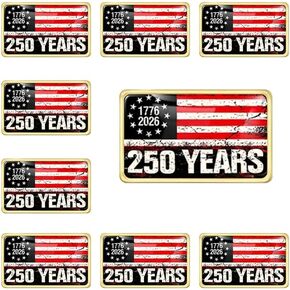 10/50/100pcs American Independence 250th Anniversary Commemorative Pin Brooch (1776-2026) - Patriotic American Flag Design Medal Souvenir in Kuwait