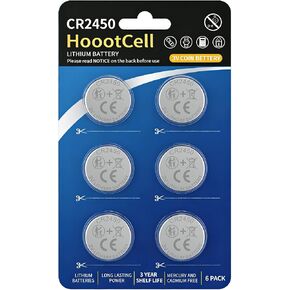 CR2450 Battery CR 2450 3V Lithium Coin Cell Batteries 6-Count Long Lasting for Car Key Fob, Remote Controllers in Saudi Arabia