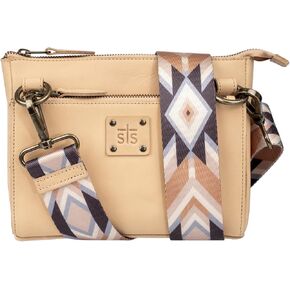 STS Ranchwear Women's Basic Bliss Buckskin Lily Crossbody - Genuine Leather Crossbody Handbag w/Zip Closure & Built-In Wallet in Saudi Arabia