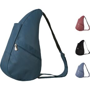 AmeriBag 17" Recycled Nylon Healthy Back Bag Ergonomic Crossbody Sling for Everyday Use, Travel & Walking Comfort (Peacock) in Saudi Arabia