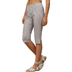 Womens Polka Dots Capri Leggings Low Waist Tie-up Dots Print Skinny Leg Cropped Pants Casual Three Quarter Trousers in Saudi Arabia