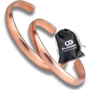 Copper Bracelets for Men & Women 100% Pure Solid Copper, Handmade Hammered Cuff Bangles, Raw Uncoated Authentic Tibetan Style, Adjustable Open Bracelet (2-PACK) in Saudi Arabia