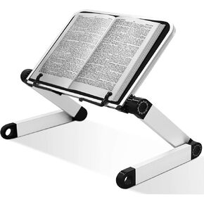 Extra Large Adjustable Book Stand,Laptop Stand,Adjustable Book Holder with Page Clips,Ergonomic Multi Heights Angles Adjustable, Cooking Bookstands for Heavy Textbook Recipe in Saudi Arabia