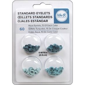We R Memory Keepers - 60 Standard Cold Metal Eyelets for Scrapbooking - 15 of Each Color, 1 Pack in Saudi Arabia