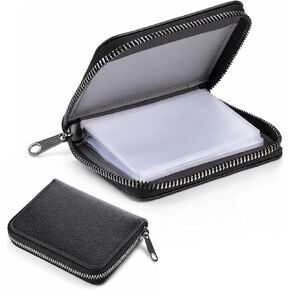 RFID Cards Case Wallet Credit Card Holder Zipper Wallet Women Small Card Cases Holder Compact Size KeyChain Wallets Business Cards Holders for Women Men in Saudi Arabia