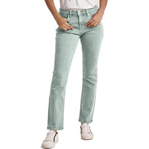 DEAR JOHN Blaire Straight Leg Jean Mid Rise Slim Fit Ankle Length Stretch Denim in Saudi Arabia