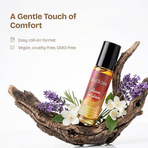 Aura of Love Roll-On Blend Essential Oils of Vanilla, Jasmine, Patchouli & Lavender Romantic & Warm Aromatherapy Fragrance, 10 ml (Pack of 1) in Saudi Arabia