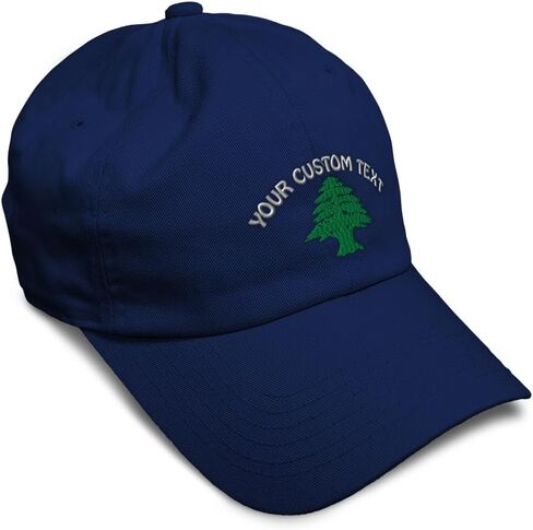 Custom Soft Baseball Hat Embroidered Dad Hat Lebanon Flag Tree Seal Embroidery Men & Ladies Baseball Cap in Kuwait