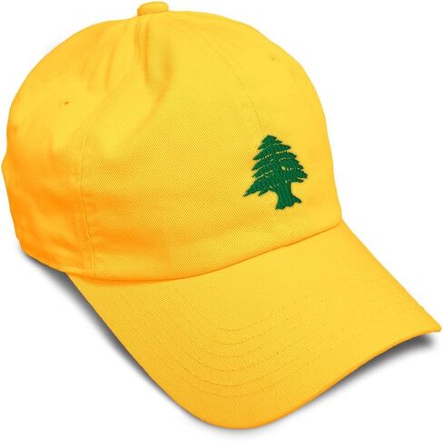 Custom Soft Baseball Hat Embroidered Dad Hat Lebanon Flag Tree Seal Embroidery Men & Ladies Baseball Cap in Kuwait