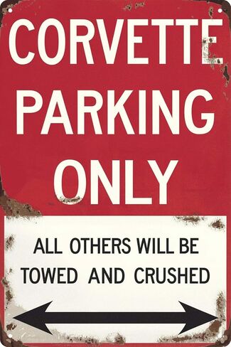 Corvette Signs Garage Metal Sign Garage Signs For Men Vintage Wall Decor Perfect Gifts Do Not Touch My Corvette 8x12 Inch in Saudi Arabia