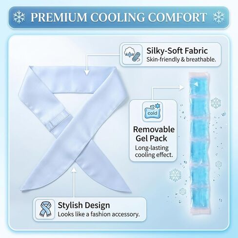 Sports ice Towel - Made of Cold-Gel Material, Ready to use After Soaking, Providing Long-Lasting Coolness, Suitable for Running, Cycling and Outdoor Activities. (bIue) in Saudi Arabia