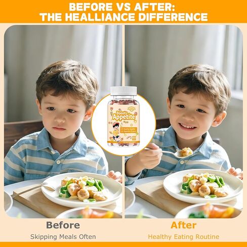 Appetite Booster Gummies for Kids Adults – Natural Blend of Hawthorn Zinc Carrot Supports Digestion Helps Increase Appetite, Promotes Healthy Eating Habits for Picky Eaters (Mixed Fruit Flavor) in Saudi Arabia