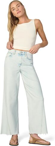 بنطلون جينز Joe's Jeans للسيدات The Mia High Rise واسع الساق واسع الكاحل، Reverence، 26 in Kuwait