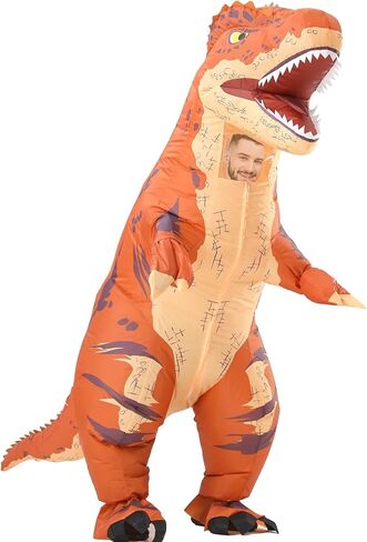 زي MXoSUM قابل للنفخ على شكل T-rex للبالغين زي ديناصور مفجر مضحك دينو للهالوين زي تنكري للحفلات in Kuwait