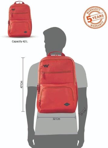 Wildcraft Evo 5 Compartment Laptop Backpack 42 L (12961) (Mosaic : Orange) in Kuwait