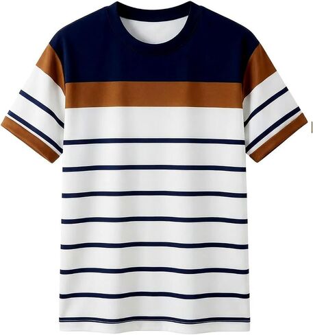 WDIRARA Men's Letter Graphic Tees Jersey Shirts Crew Neck Short Sleeve Tops Streetwear in Kuwait