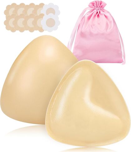 Sticky Bra Pads with Nipple Covers, Reusable Silicone Breast Inserts, Double-Sided Adhesive Instantly Boob Lift Boost Padded in Saudi Arabia