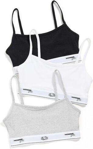 HOMMEGIRLS Women's Homme Girls x Fruit of The Loom Cami Bralette 3 Pack in Saudi Arabia