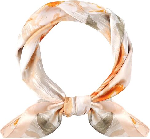 Head Scarf for Women, 27.5 Inch Satin Bandana Square Lightweight Silky Hair Scarves for Headband Bag Accessory in Saudi Arabia