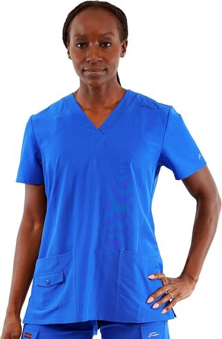 FUBU Women's V-Neck Scrub Top Medical Nursing Uniform in Saudi Arabia