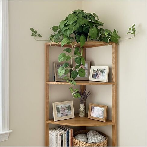 Artificial Pothos Ivy Silk Plants, 2 Sets with Black Pots, 27 Inches Tall, Realistic Fake Hanging Plants for Home Living Room Office Decor, No Maintenance Indoor Faux Plants in Saudi Arabia