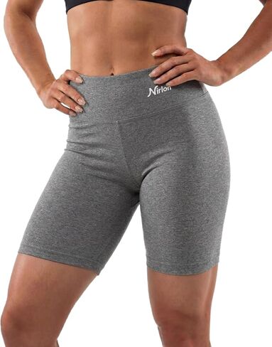 Nirlon Women's Biker High Waist Workout Yoga Shorts 9" Inseam - Tummy Control Athletic Shorts for Women Plus Size in Saudi Arabia