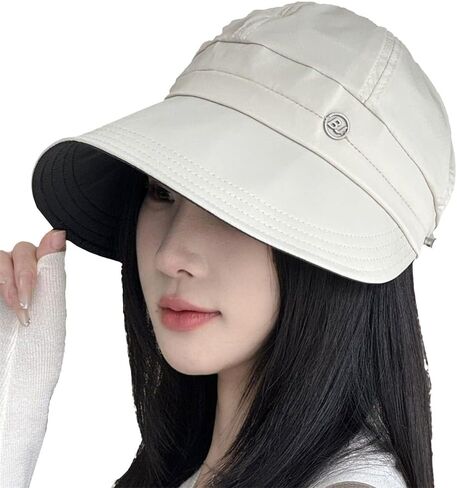 2026 Wide Brim Sun Visor Hat for Women Sun Protection Baseball Cap Summer Beach Bucket Hat Outdoor Casual Golf Dad Cap in Saudi Arabia