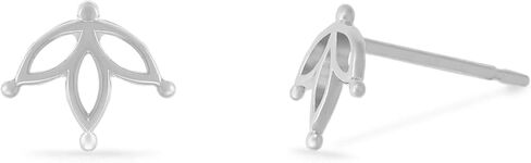 Boma Jewelry Sterling Silver Lotus Flower Stud Earrings in Kuwait