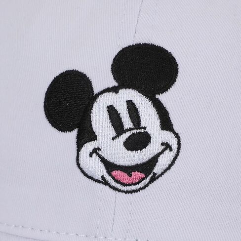 قبعة الأب من Bioworld Mickey Mouse كلاسيكية مصنوعة من القطن المغسول باللون الأبيض in Kuwait