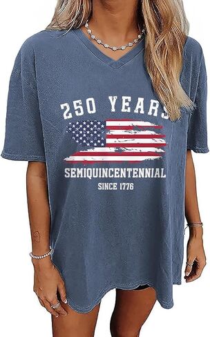 Qbily Women's V-Neck Oversized T-Shirt Summer Casual Cute Short Sleeve Looce Fit Basic Graphic Tees Tops in Saudi Arabia
