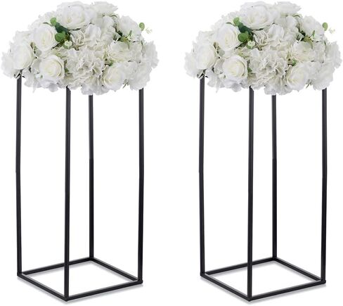 Black Plant Stand Indoor: 31.5" Tall Pedestal Stand for Wedding Centerpieces Party Event Center Pieces Decoration for Table Home Decor 2 PCS in Saudi Arabia