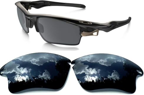 Galaxy Replacement Lenses for Oakley Fast Jacket XL Blue Color Polarized in Kuwait
