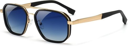 نظارات شمسية SUNGAIT Polygon Aviator للرجال طراز المدرسة القديمة قابلة للتعديل ومضادة للانزلاق وعدسات مستقطبة لقيادة الصيد in Kuwait