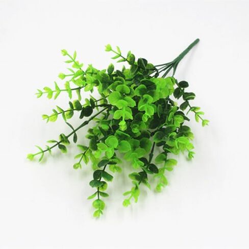 Artificial Eucalyptus Leaves Faux Greenery Stems Artificial Green Branches Leaves for Wedding Flowers Bouquet Home Decoration in Kuwait