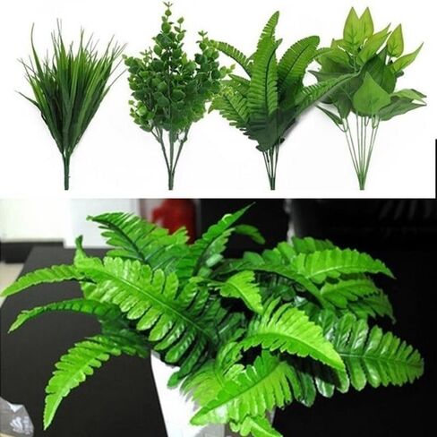 Artificial Eucalyptus Leaves Faux Greenery Stems Artificial Green Branches Leaves for Wedding Flowers Bouquet Home Decoration in Kuwait