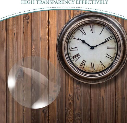 VOSAREA Large Wall Clock Glass Replacement 5 Inch Convex Dome Cover, Transparent Round Glass Dome Part for Mantel Grandfather Pendulum Clocks in Kuwait