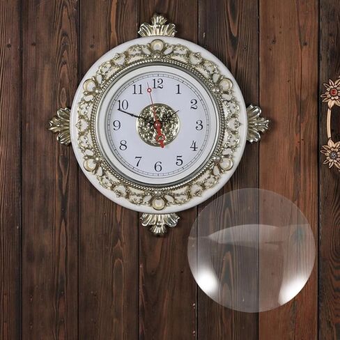 VOSAREA Large Wall Clock Glass Replacement 5 Inch Convex Dome Cover, Transparent Round Glass Dome Part for Mantel Grandfather Pendulum Clocks in Kuwait