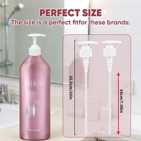 3-Pack Shampoo&Conditioner Pumps Compatible with Redken,Replacement Pumps for 33.8 oz (1L) Bottles,Liter Size Dispenser for Redken Shampoo and Conditioner,Easy-Press for Salon&Home Use. in Saudi Arabia