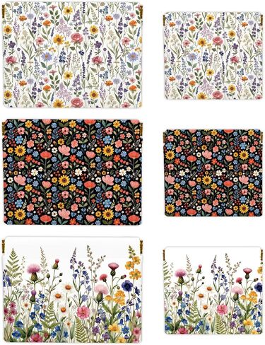 6pcs PU Leather Squeeze Coin Purse Pouch Change Holder Small Coin Pouch Cute Mini Money Wallet Bag Portable Makeup Bag Travel Storage Organizer for Women (Flower and Cat) in Saudi Arabia