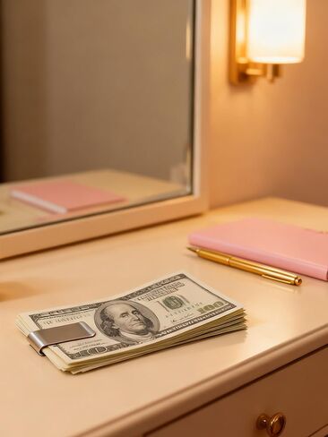 10 عبوات من مشبك نقود من الفولاذ المقاوم للصدأ، مشبك محفظة معدني للرجال، مشبك نقود نحيف، مشابك نقود صغيرة للنقود وحامل بطاقات الائتمان، مشابك نقود معدنية، مشبك محفظة للجيب الأمامي البسيط in Kuwait