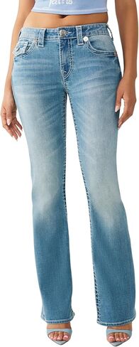 True Religion Women’s Becca Tattoo Bootcut Jeans – Mid Rise Big T Flap in Kuwait