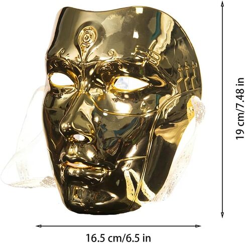 Full Face Steampunk Robot Mask, Venetian Masquerade Mask for Adults, Halloween Cosplay Carnival Party Costume in Saudi Arabia
