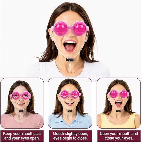 4 PCS Blinking Eye Glasses for Adults, Funny Crazy Eyes Blinking Glasses, Fun Props Glass for Party, Photos, Performances, Novelty Adult Gifts & Prank Stuff (Yellow, Pink, Black, Green) in Kuwait