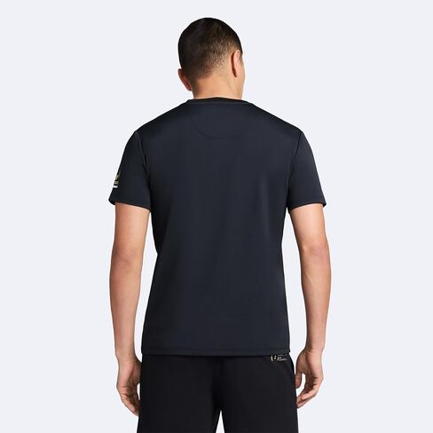 Messi Men's Lifestyle Side Track Poly Tee, Standard Fit T-Shirt, Polyester & Spandex in Saudi Arabia
